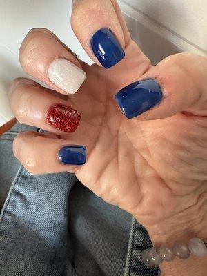 Ready for July 4th !  Dip colors by Sakura