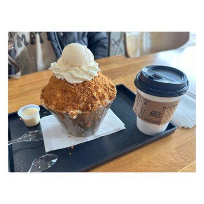 Biscoff Caramel Bingsu