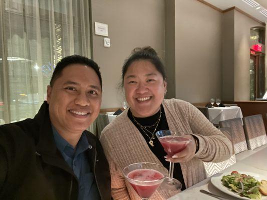 Francisco & Pearl Sandocal, Owners of FNP Auto in Stanton, CA enjoying dinner date night at Flemings - Cheers!
#fnpauto #datenight