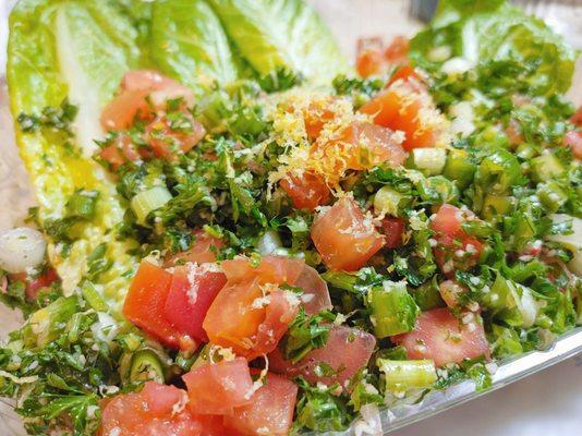 01/02/21 Dinner Takeout: 1/2 Tabbouleh