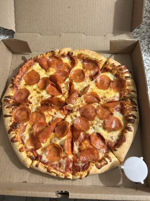 12" pepperoni pizza