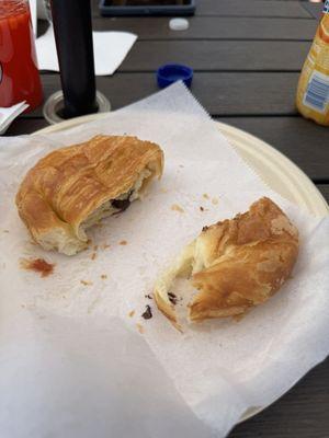 Chocolate and guava croissants after the kids chowed down.