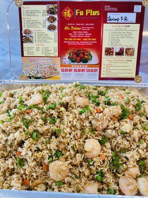 Shrimp Fried Rice party tray ( Large)