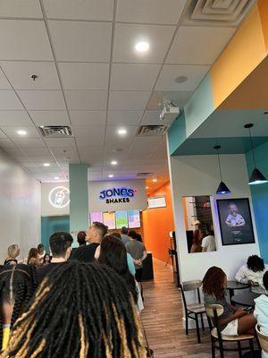 During the soft opening. There is no line if you go in the middle of the day.