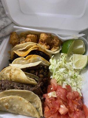 Shrimp taco,carne taco, cheek tacos  Yummm yummm yummm