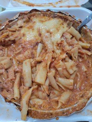 this is their "baked ziti". I would call it soup watered down sauce noodles with some over cooked cheese