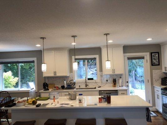 Kitchen lighting remodel