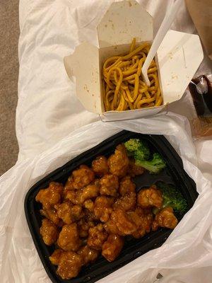 126. General Tso's Chicken 36B. Plain Lo Mein