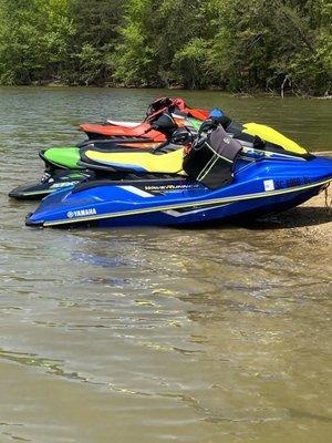 Jet skis...available for rental.