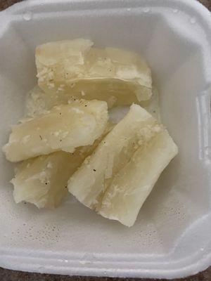 Yuca hervida con mono