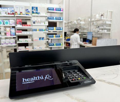 Healthi Rx Pharmacy checkout counter