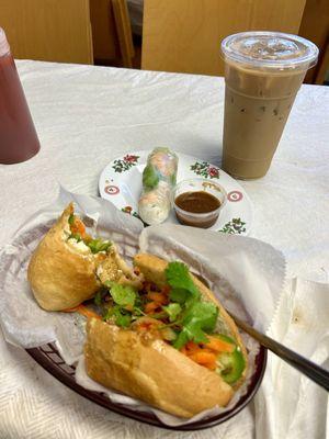 B5. Fried Tofu lemon grass Banh Mi