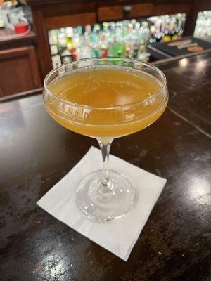 A gin cocktail from their Halloween/Fall menu, called Satan's Whiskers, very good!