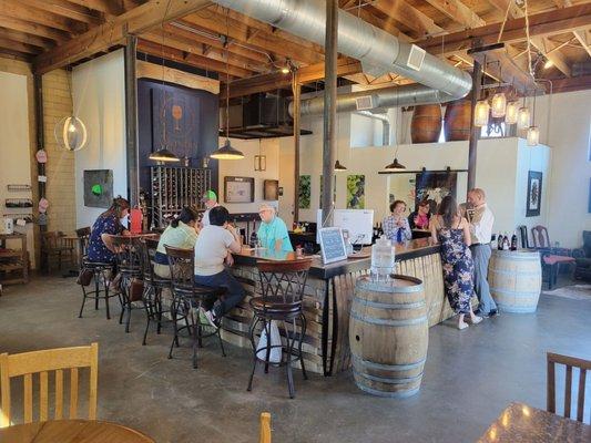 Inside tasting room