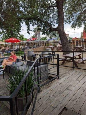 Spacious outside deck!