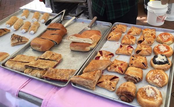 Close up of fresh pastries