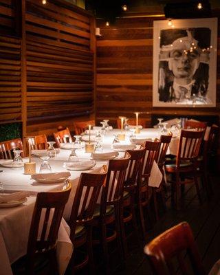 Private dining at Patio Piazzolla