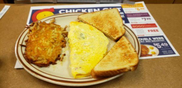 The Denver omelette with cheese breakfast.