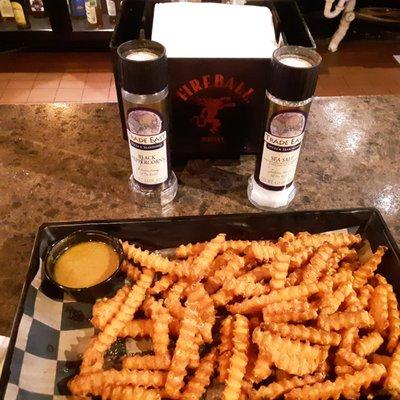 Sweet Potato Fries with cinnamon butter.