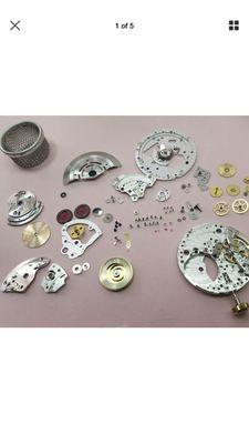 All watches are disassembled and cleaned replace worn parts with original parts. In complete overhauls