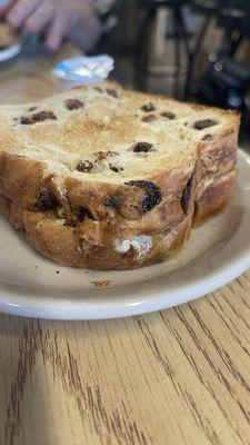 Homemade Cinnamon Raisin Toast