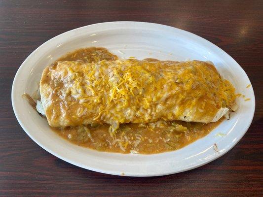 Breakfast Burrito - Carne Asada with Green Chile