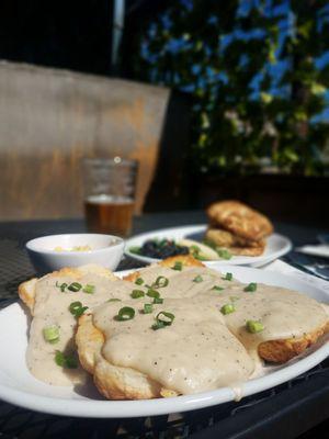 Vegetarian Biscuits and Gravy ... side of scrambled eggs.