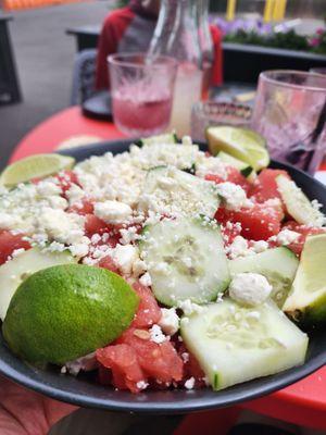 Watermelon and feta salad