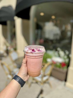 Pink Rose latte