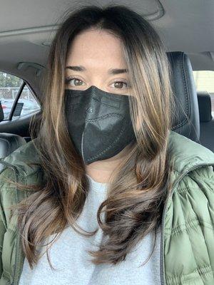 Fresh color-partial balayage from Cynthia!