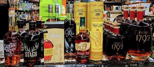 Great Bourbons at play By Play Liquor Store Pompano Beach Hard to find bourbons at Play By Play