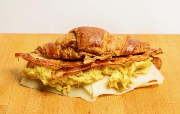 Carbonara Croissant | Sliced Pecorino, Our Awesome Carbonara Cream, Crispy Bacon