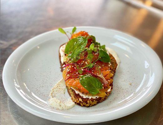 Salmon Tartine