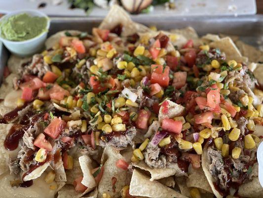 Nachos with pulled pork