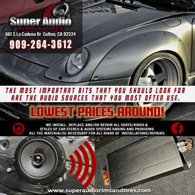 Super Audio Rims and Tires Lowest Prices Around!