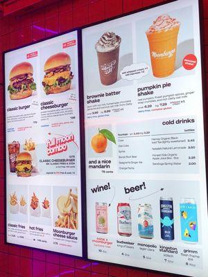 LED Menu of Food & Drinks