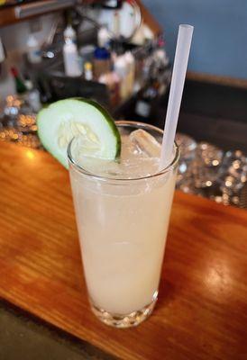 Drink Special for the Day - Cucumber Vodka with Gin Simple Syrup and Grapefruit Juice