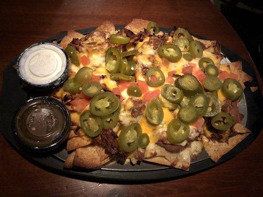 Pulled pork nachos