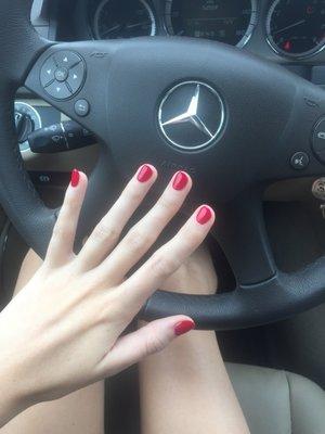 Gel manicure color 117. The perfectionist in me is satisfied.