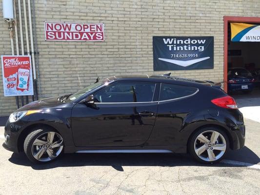 2015 Veloster medium tint all around