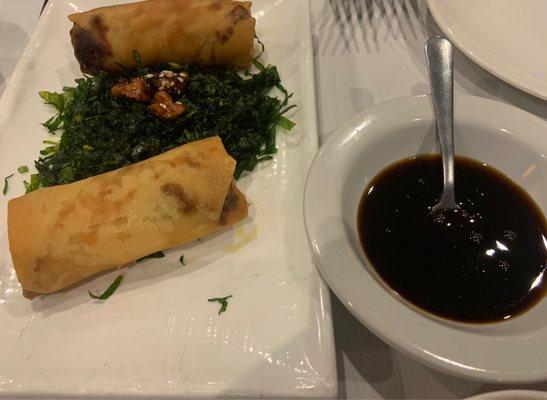 Shrimp Egg Rolls with crunchy "seaweed" VG!!