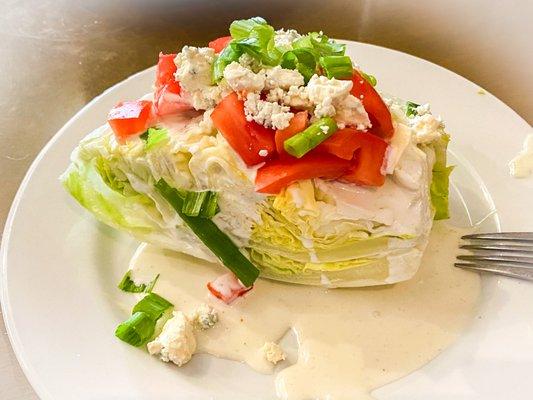 Yummy small wedge salad.