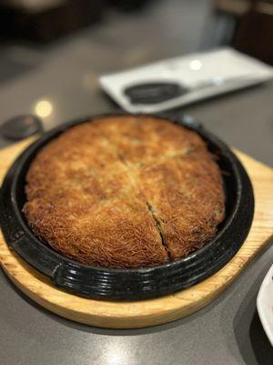 Vegetarian Pancake (adapted from Seafood and Scallion Pancake) $28 (rating: 5/5)