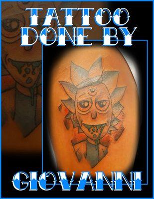 Fun Rick And Morty Tattoo Done By Gio