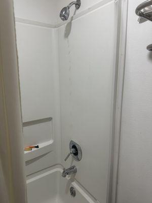 Shower is "on" but no water to shower...