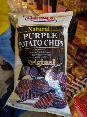 Mmmm!  Purple potato chips!