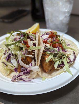 Fried fish tacos