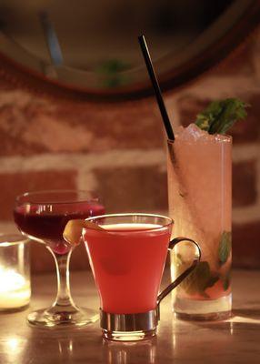 Mocktails: Orchid Bloom, Hot Hibiscus Rosa, Astoria Park Swizzle