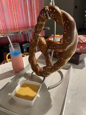 Pretzel with cheese