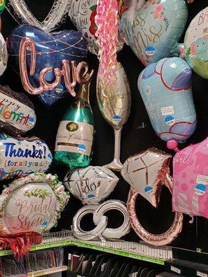 Thank You, Baby, & Wedding shower theme balloons.